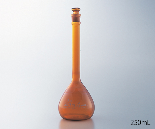 AS ONE 1-8565-23 High Accuracy Volumetric Flask Brown 20mL